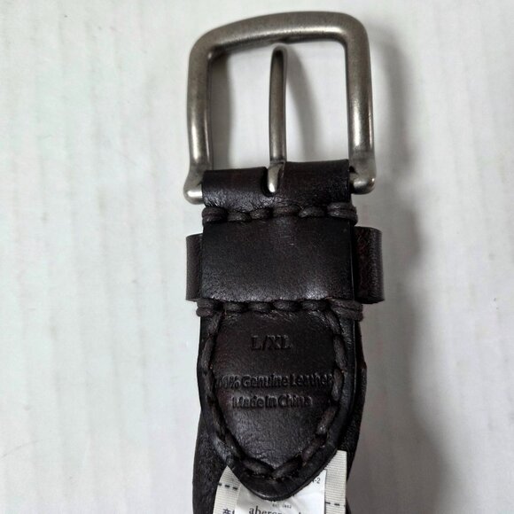 Vintage Abercrombie & Fitch Womens Belt L / XL Brown Wide Braided Leather Boho - Picture 4 of 12